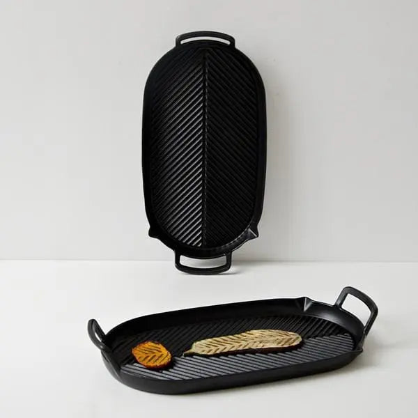 C6 Herringbone Two Hob Griddle Pan | Crane | JANGEORGe Interior Design