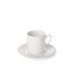 Cross White - Matte White - Set, Espresso Cup Cylindrical 3.4 fl oz | 0.1L & Saucer | Dibbern | JANGEORGe Interior Design