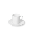 Cross White - Set, Espresso Cup Cylindrical 3.4 fl oz | 0.10L & Squares Saucer | Dibbern | JANGEORGe Interior Design