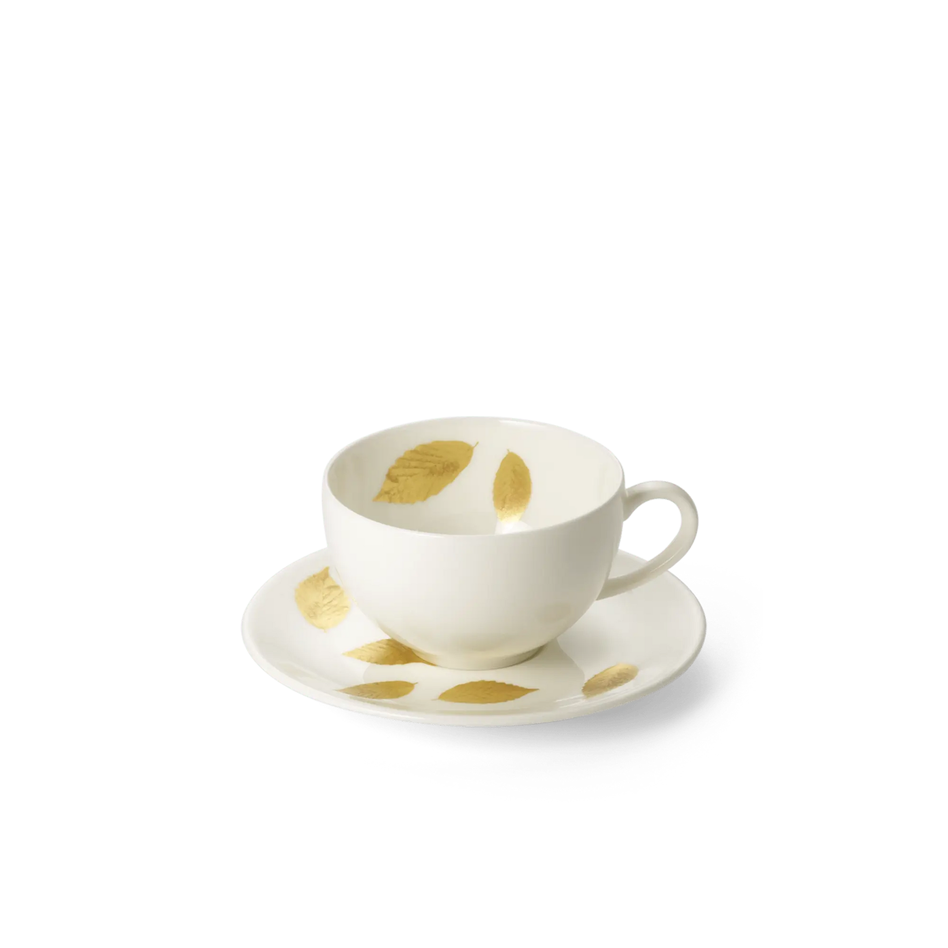 Gold Leaf - Espresso Saucer 0.11L, 4.4in | 11.3cm (Ø) | Dibbern | JANGEORGe Interior Design