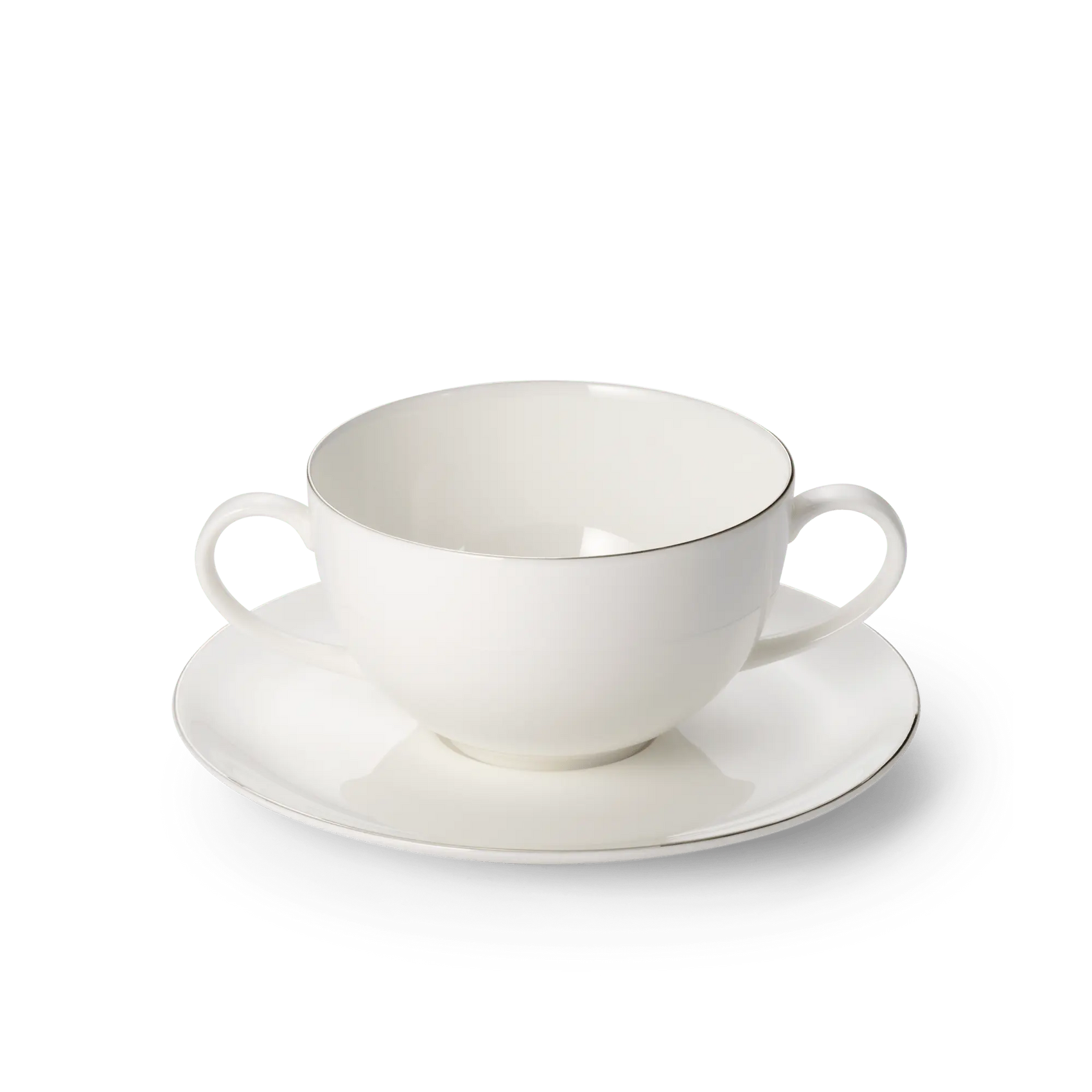 Platin Line - Set - Soup Cup 10.8 fl oz | 0.32L & Saucer | Dibbern | JANGEORGe Interior Design