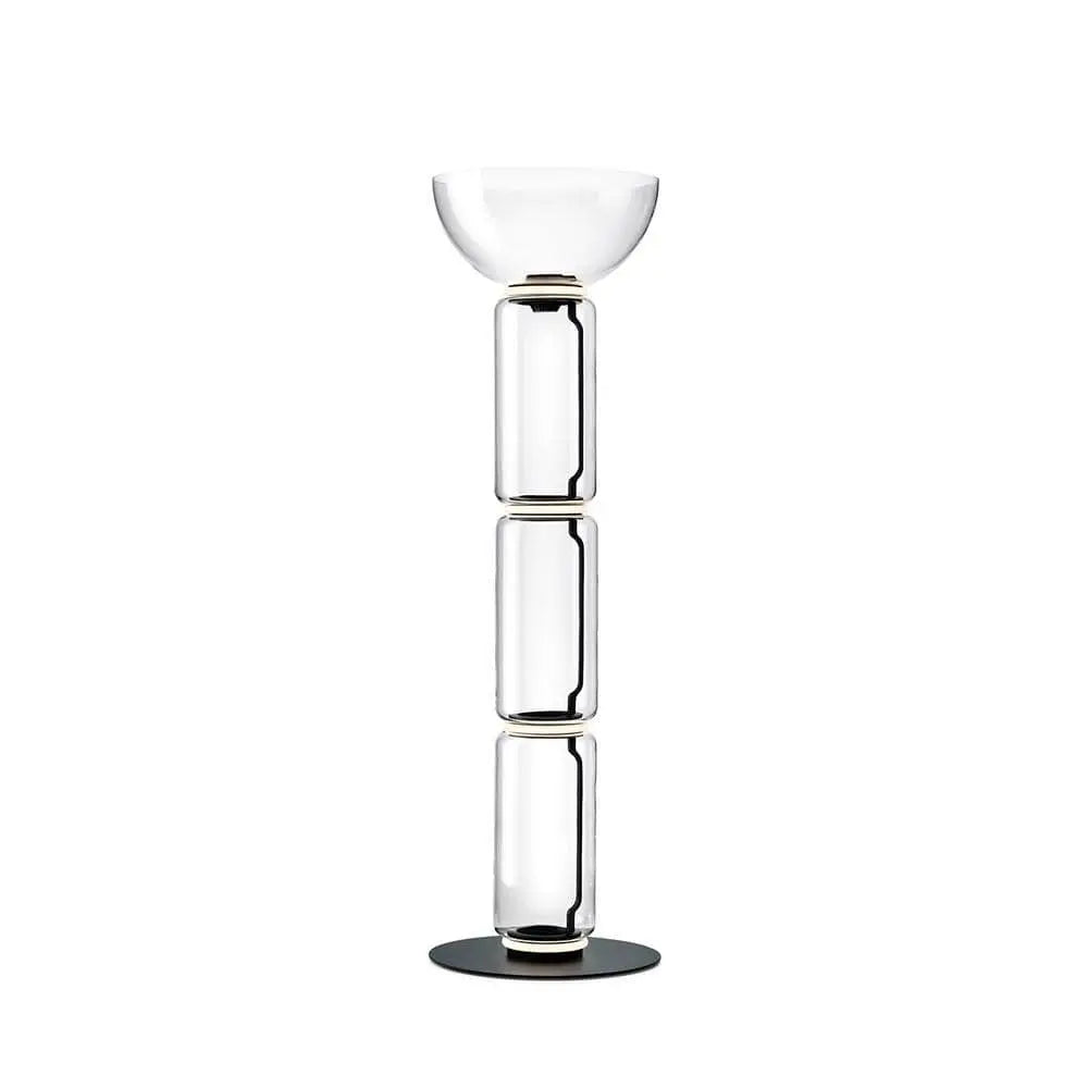 Noctambule Floor Lamp, LED Dimmable, 3 High Cylinders with Bowl and Large Base | Flos | JANGEORGe Interior Design