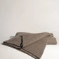 Yak Down Solid Platinum Ribbed Knit Throw | Hangai | JANGEORGe Interior Design