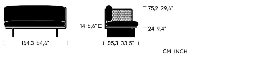 Mesh - Right Corner Module Connection | Kettal | JANGEORGe Interior Design