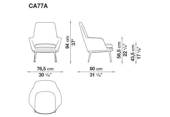Caratos Armchair | Maxalto | JANGEORGe Interior Design