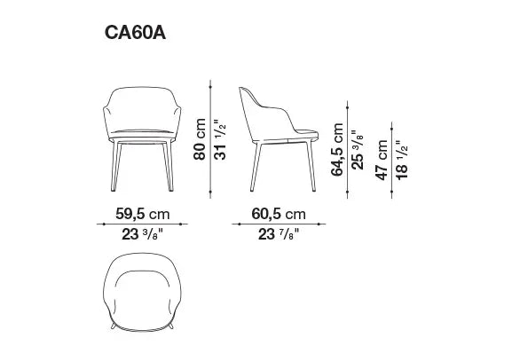 Caratos Chair | Maxalto | JANGEORGe Interior Design