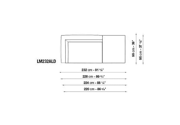 Lucrezia "To Size" Sofa | Maxalto | JANGEORGe Interior Design