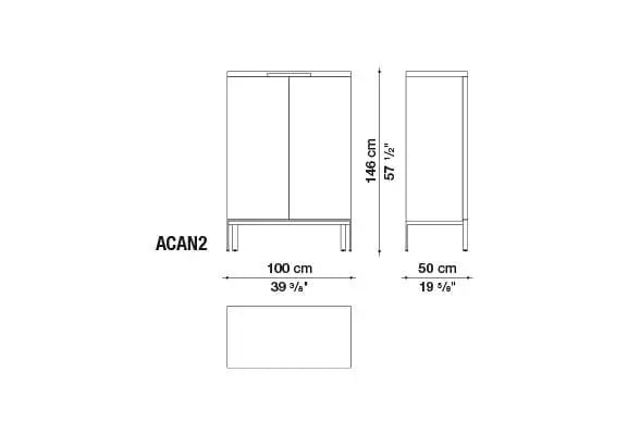 Mida Storage Unit | Maxalto | JANGEORGe Interior Design