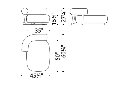 Pipe Chaise Longue | Moroso | JANGEORGe Interior Design