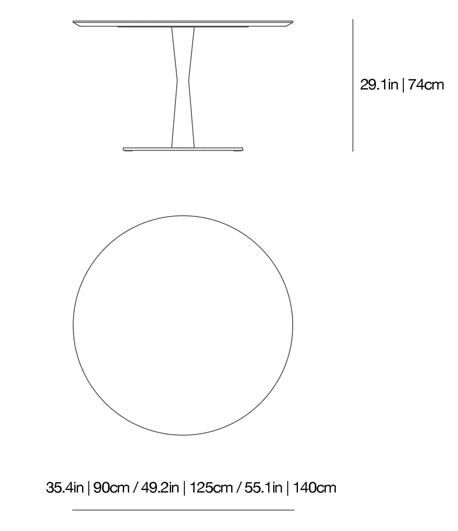 Flute Dining Table | Poliform | JANGEORGe Interior Design