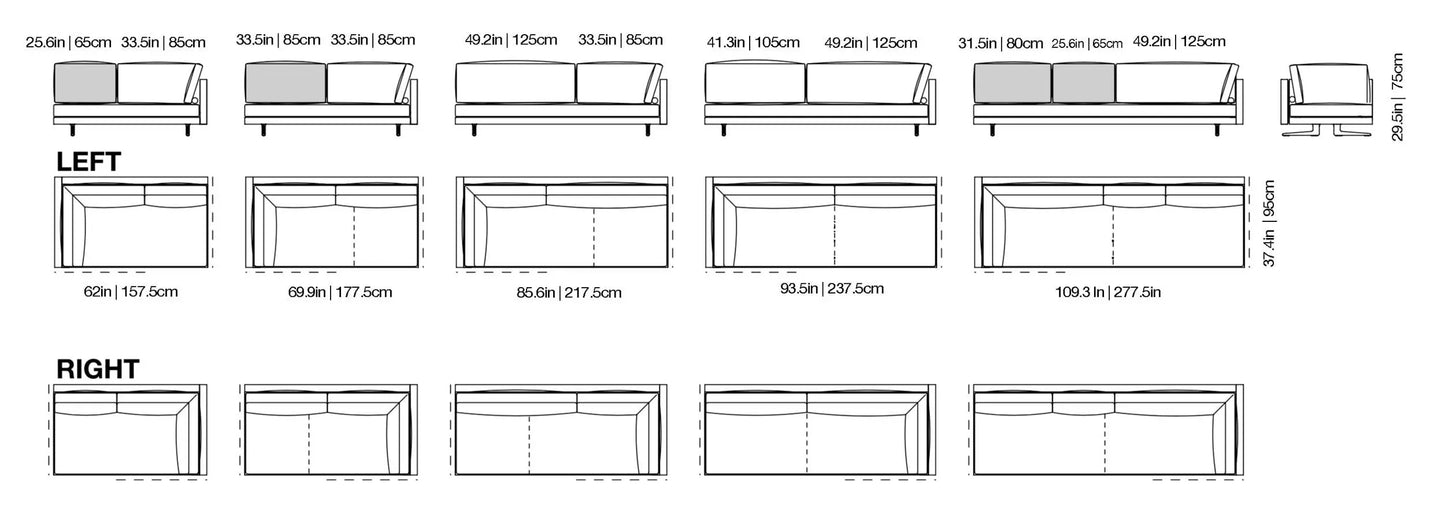 Mondrian - Sofa | Poliform | JANGEORGe Interior Design