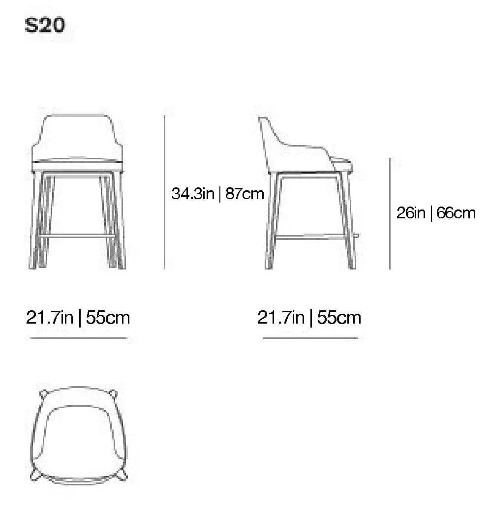 Sophie - Stool | Poliform | JANGEORGe Interior Design