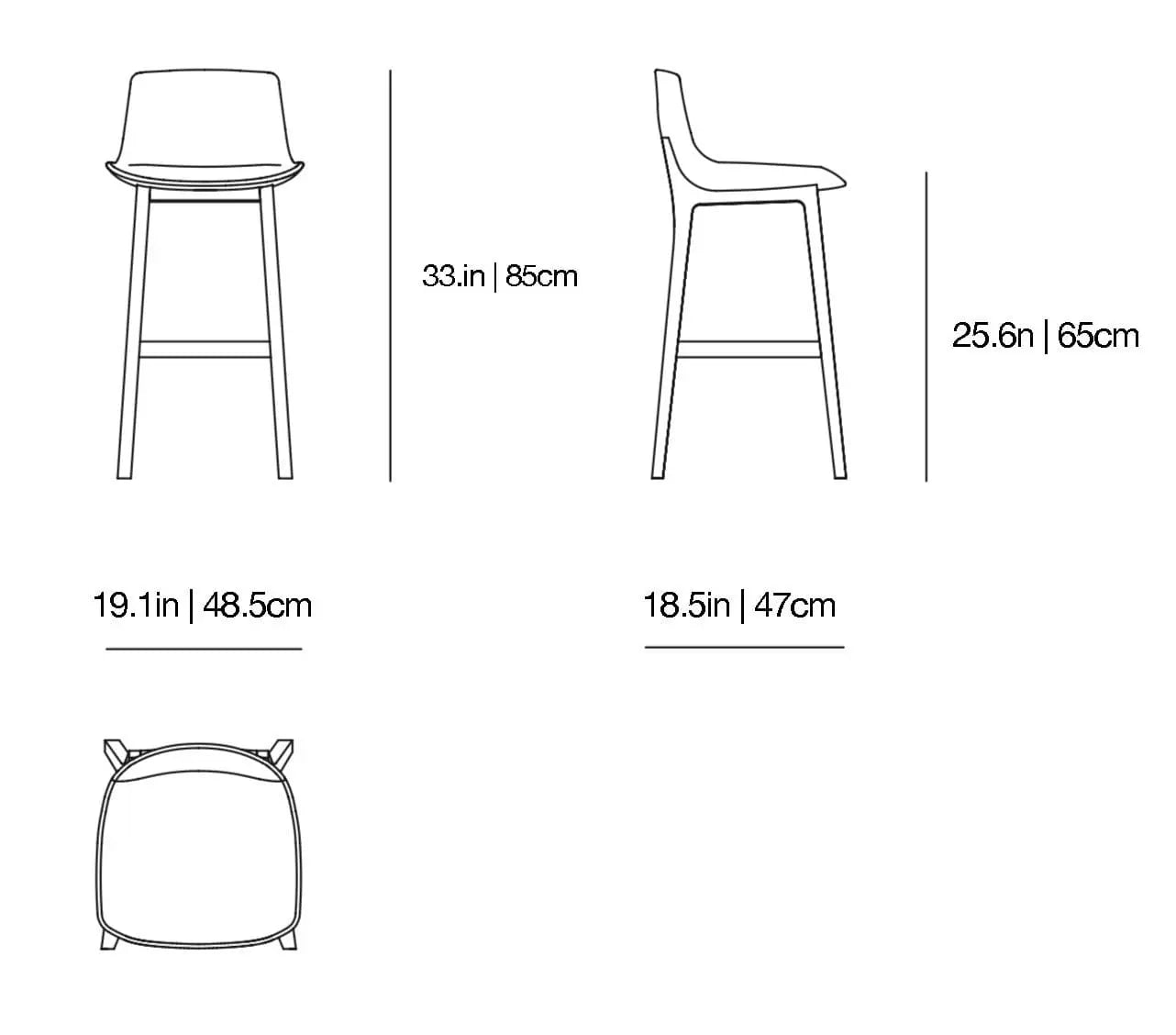 Ventura - Counter Stool | Poliform | JANGEORGe Interior Design