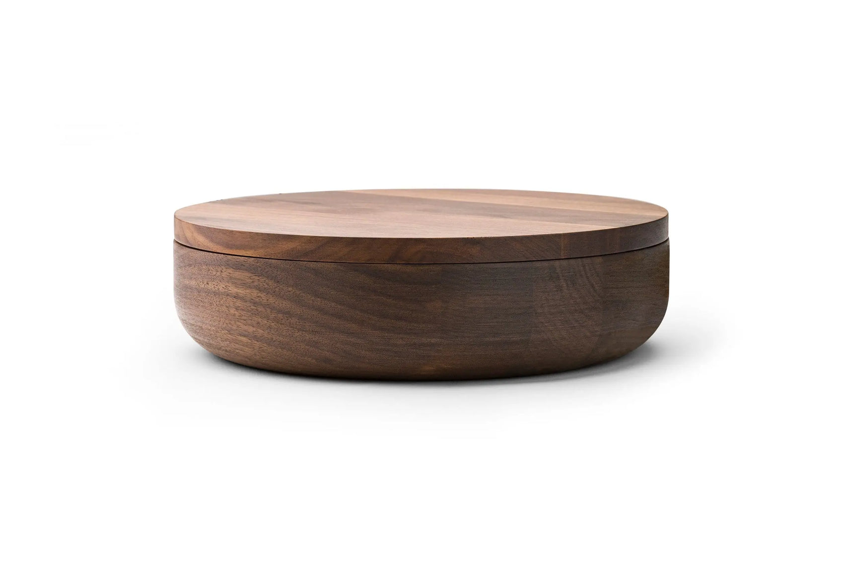 VVD Pottery Walnut 30x7cm with 2cm Walnut lid (3072) | When Objects Work | JANGEORGe Interior Design