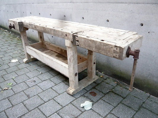 JANGEORGe Interiors & Furniture Antiques Rustic Swedish Carpenters Workbench