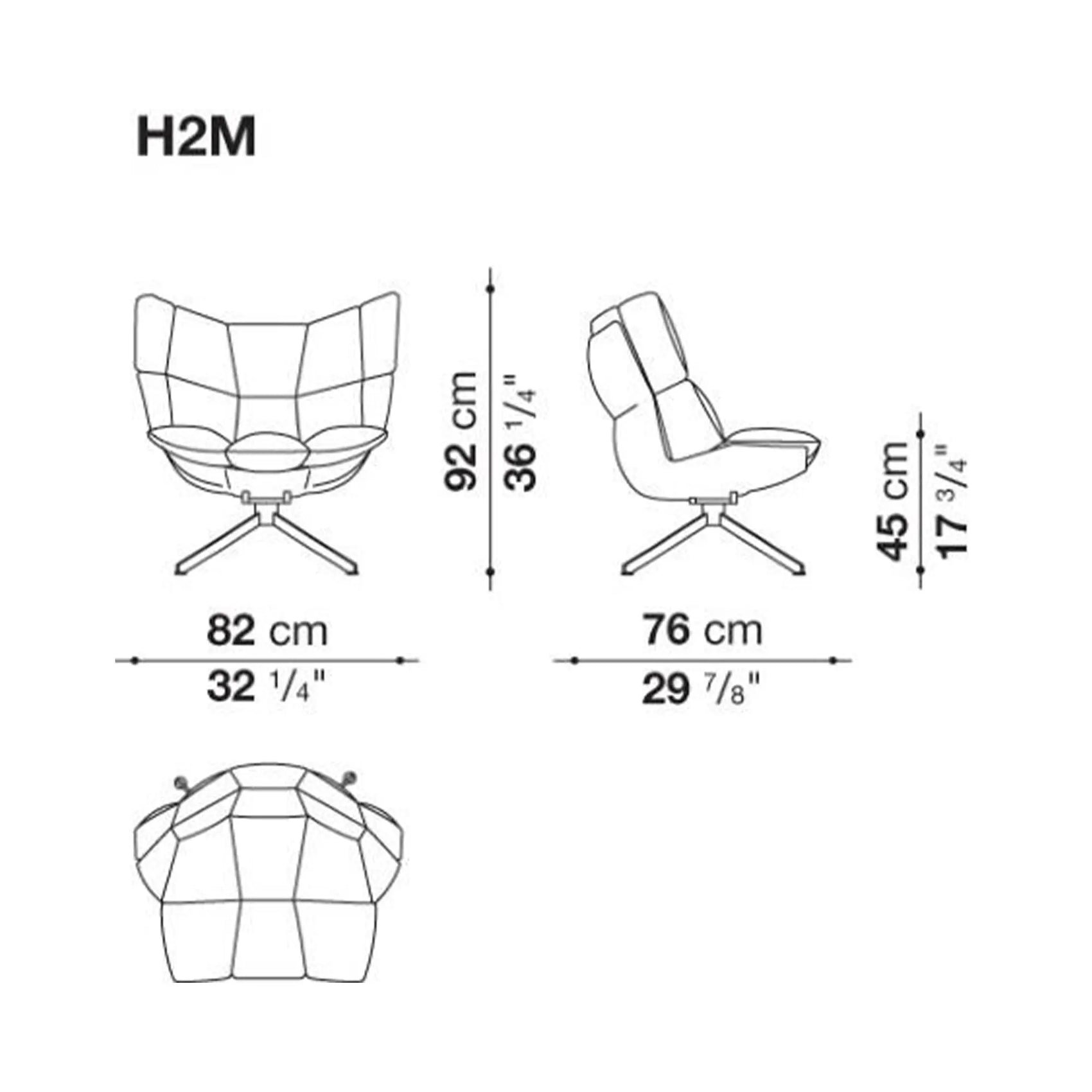 Husk - Armchair with Snug Sides 82cm (H2M) - JANGEORGe Interiors & Furniture