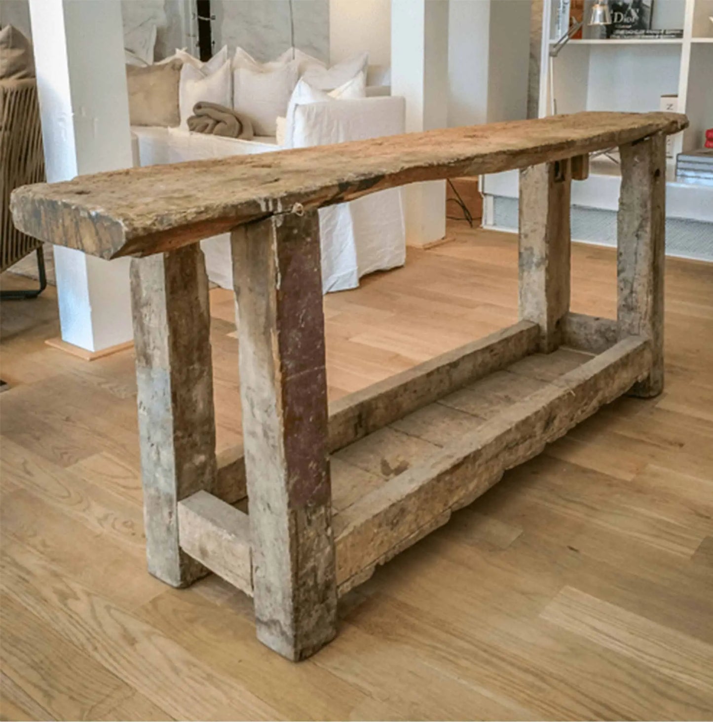 JANGEORGe Interiors & Furniture JANGEORGe French Antique Oak Side Table
