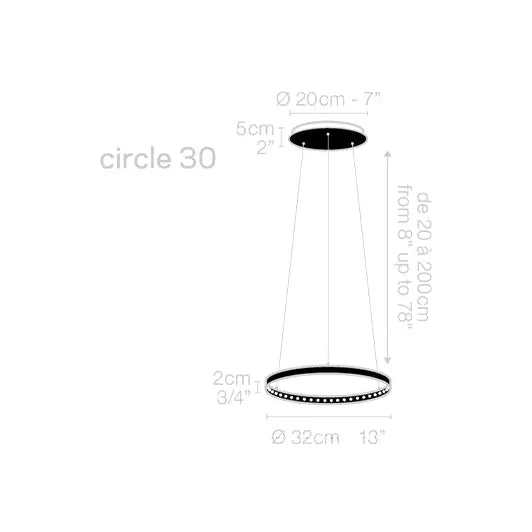 Circle 30 - Suspension lamp - JANGEORGe Interiors & Furniture