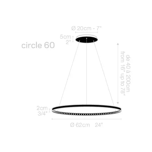 Circle 60 - Suspension lamp - JANGEORGe Interiors & Furniture